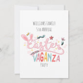 Pasen Vaganza Pascua Picknick Paashaas Eierjacht Kaart (Achterkant)