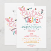 Pasen Vaganza Pascua Picknick Paashaas Eierjacht Kaart (Voorkant / Achterkant)