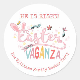 Pasen Vaganza Pascua Picknick Paashaas Eierjacht Ronde Sticker