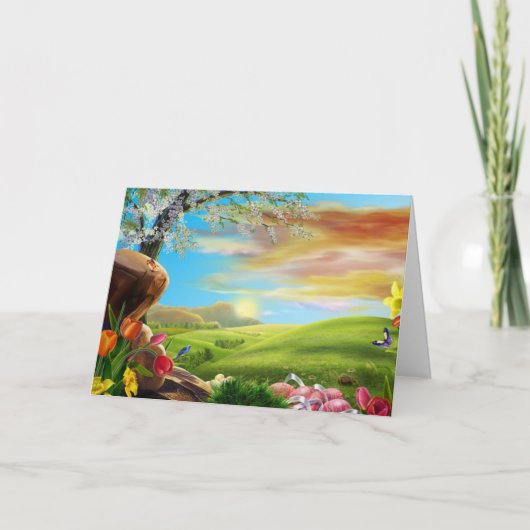 Pasen-vallei Feestdagen Kaart (Voorkant)