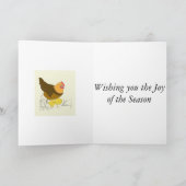 Pasen van kippen en kippen feestdagen kaart (Binnen)