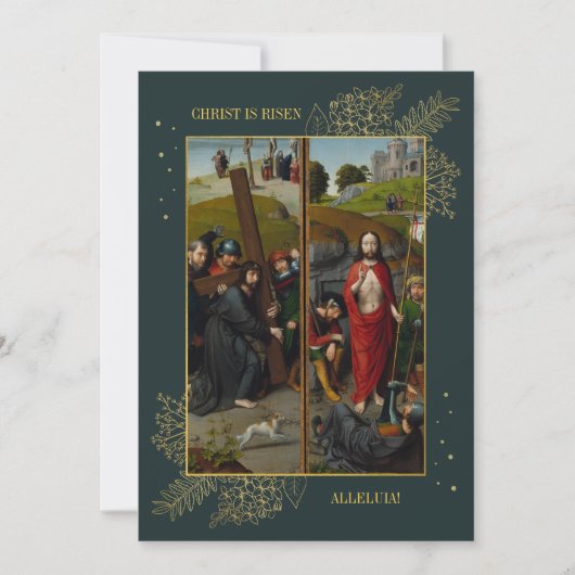 Pasen Vastentijd Verrijzenis van Jezus Familie Fot Feestdagenkaart (Voorkant)