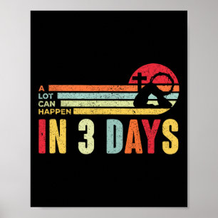 Pasen Veel kan er gebeuren in 3 dagen Jezus Christ Poster