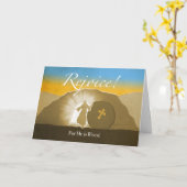 Pasen, verheug je! Want Hij is verrezen! Het graf  Kaart (Gele Bloem)