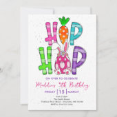 Pasen Verjaardag uitnodiging, Pasen uitnodigen, Kaart (Voorkant)