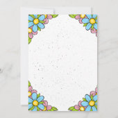 Pasen Verjaardag uitnodiging, Pasen uitnodigen, Kaart (Achterkant)