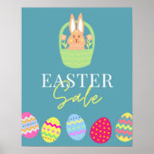 Pasen Verkoop Teken, Paashaas Easter Egg Poster (Voorkant)