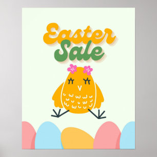 Pasen Verkoop Teken voor Winkels, Boutiques etc Poster