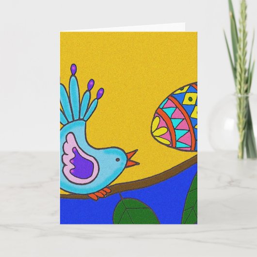 Pasen Verrassing Oekraïense Volkskunst Kaart (Voorkant)