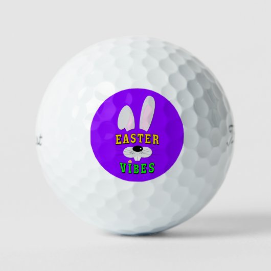Pasen Vibes Golfballen (Voorkant)