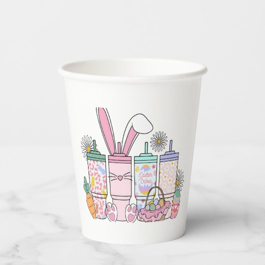 Pasen Vibes Papieren Bekers (Achterkant)