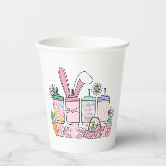 Pasen Vibes Papieren Bekers (Voorkant)
