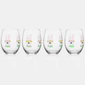 Pasen Vibes Wijnglas Zonder Voet (Achterkant)