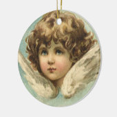 Pasen, Victoriaans Angel met Lily Flowers Keramisch Ornament (Links)