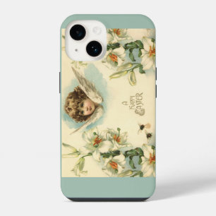 Pasen, Victoriaans Lily Flowers en Angel iPhone 14 Hoesje