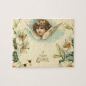 Pasen, Victoriaans Lily Flowers en Angel Legpuzzel (Horizontaal)