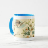  Pasen, Victoriaans Lily Flowers en Angel Mok (Voorkant links)