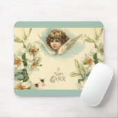 Pasen, Victoriaans Lily Flowers en Angel Muismat (Met muis)