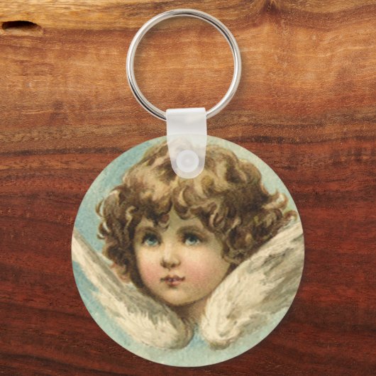  Pasen, Victoriaans Lily Flowers en Angel Sleutelhanger (Achterkant)