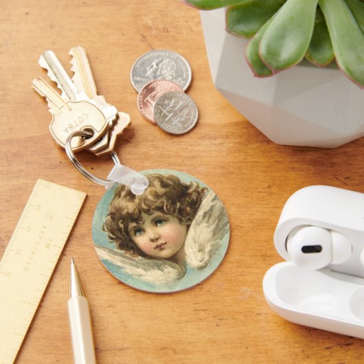  Pasen, Victoriaans Lily Flowers en Angel Sleutelhanger (Bureau)