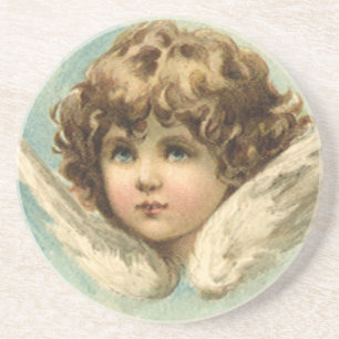  Pasen, Victoriaans Lily Flowers en Angel Zandsteen Onderzetter