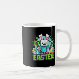 Pasen video Game Bunny Eggs Gaming Gamer Boys Mann Koffiemok