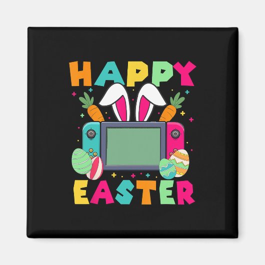 Pasen Video Game Bunny Gaming Controller Gamer Bo Magneet (Voorkant)