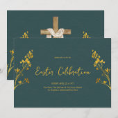 Pasen vieren, Brunch, Traditioneel katholiek Kaart (Voorkant / Achterkant)