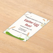 Pasen vieren: een dag van vreugde en vernieuwing acryl uitnodigingen (Laagn)