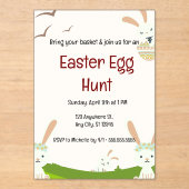 Pasen vieren: een dag van vreugde en vernieuwing acryl uitnodigingen (Voorkant)