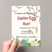 Pasen vieren: een dag van vreugde en vernieuwing acryl uitnodigingen (Insitu (Draagbaar))