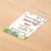 Pasen vieren: een dag van vreugde en vernieuwing acryl uitnodigingen (Laagn)