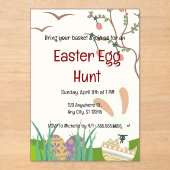 Pasen vieren: een dag van vreugde en vernieuwing acryl uitnodigingen (Voorkant)