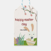 Pasen vieren: een dag van vreugde en vernieuwing cadeaulabel (Voorkant)