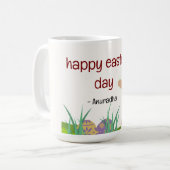 Pasen vieren: een dag van vreugde en vernieuwing koffiemok (Voorkant links)