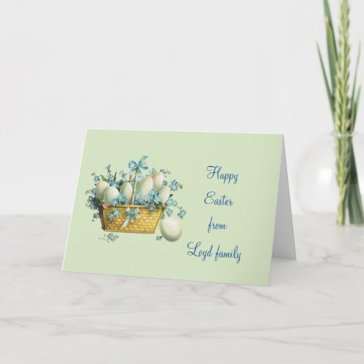 Pasen Vintage Kaart (Voorkant)