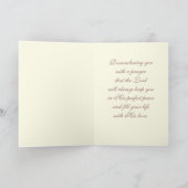 Pasen. Vintage Praying Angel Feestdagen Kaart (Binnen)