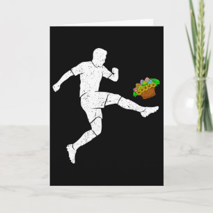 Pasen Voetbal Schets Eieren Sport Jongens Meisjes Kaart