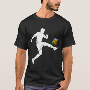 Pasen Voetbal Schets Eieren Sport Jongens Meisjes  T-shirt