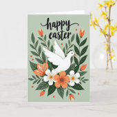 Pasen Vogel Kunst Kaart (Gele Bloem)