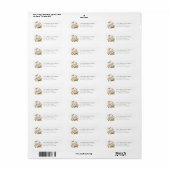 Pasen Vogels Retour Adreslabels Etiket (Full Sheet)
