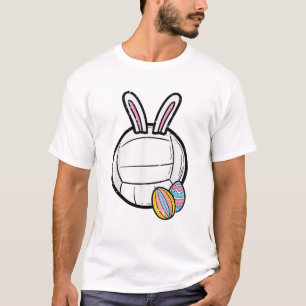 Pasen Volleybal Konijn Sport Speler Vrouwen Meisje T-shirt