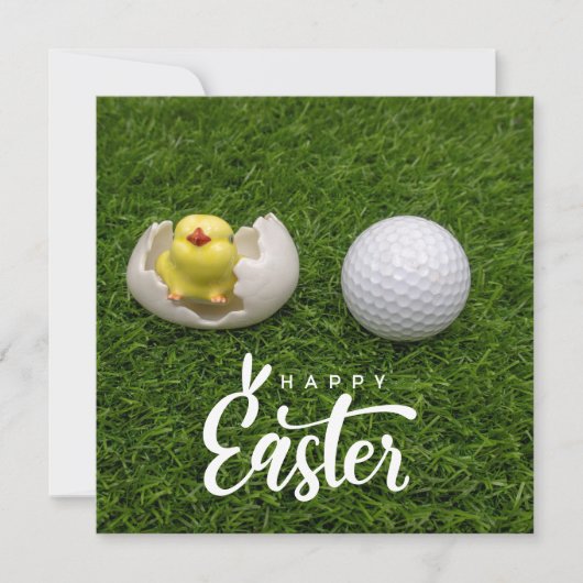 Pasen voor golfer   Kerstkaart (Voorkant)