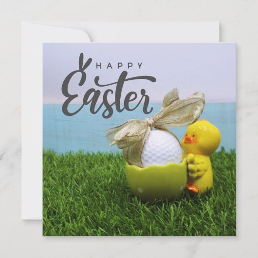 Pasen voor golfer   Kerstkaart (Voorkant)