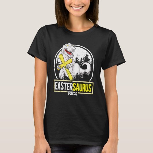 Pasen voor kinderen, dinosaurus paassaurus t-shirt (Voorkant)