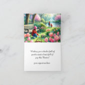 Pasen voor kinderen Vouwbare Wenskaart Kaart (Binnen)