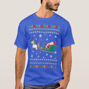 Pasen voor meisjes kerstkerstkerstkerstman met Uni T-shirt