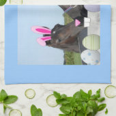 Pasen voor Pony en paarden Theedoek (Gevouwen)