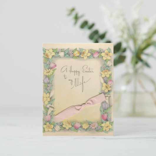  Pasen voor vrouw "Mario" Feestdagenkaart (Staand voorkant)