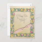  Pasen voor vrouw "Mario" Feestdagenkaart (Voorkant / Achterkant)